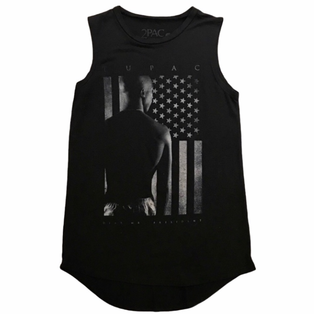 {2Pac} Tupac Dear Mr. President Tank Top • Size XS